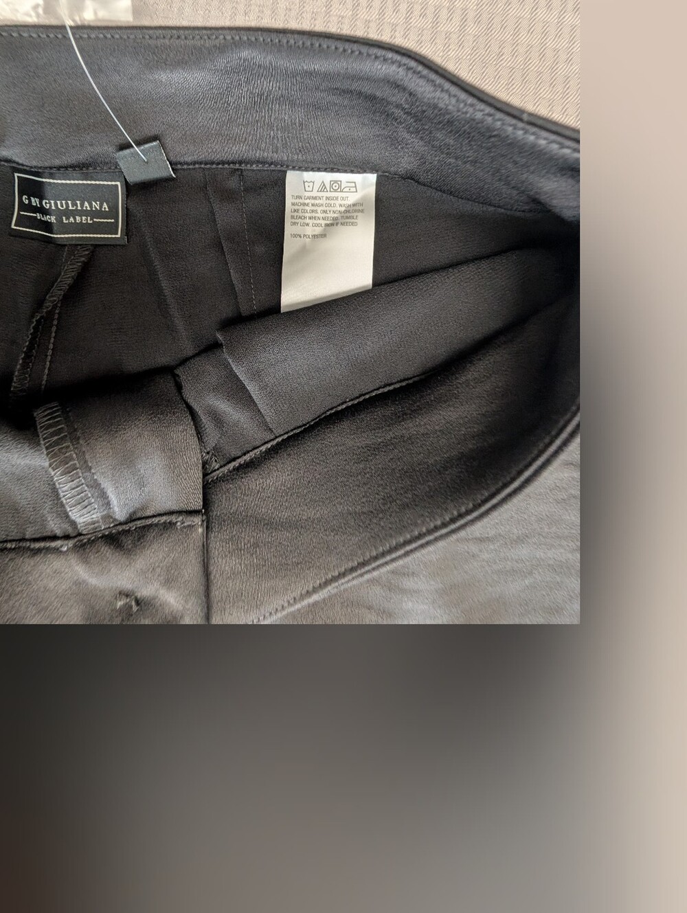 G By Giuliana Black Label Women's Black Straight Leg Cargo Trousers Size 2 New - Picture 3 of 14